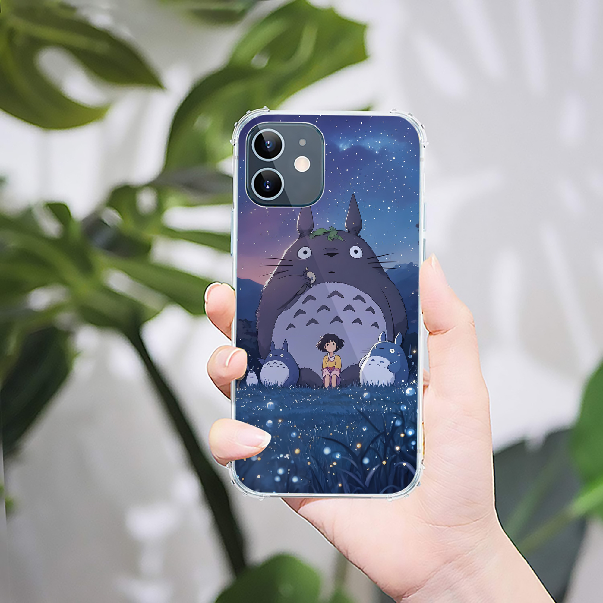 （画像用） となりのトトロ 草壁メイ 草壁サツキ My Neighbor Totoro Satsuki Kusakabe Mei Kusakabe 【iPhone 12シリーズ対応】透明スマホケース（クリアソフトケース）
